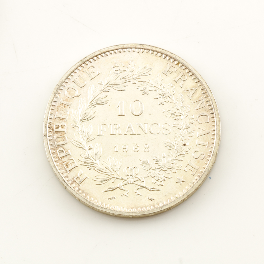 Twenty Silver French 10 Franc Coins