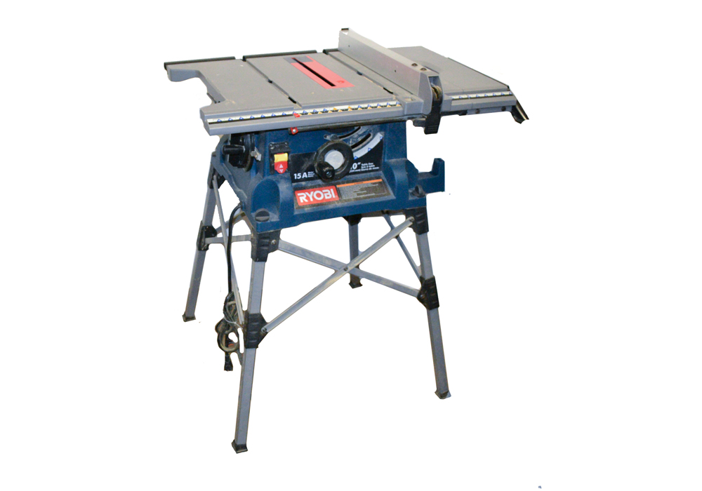 Ryobi RTS21 10" Portable Table Saw With QuickStand