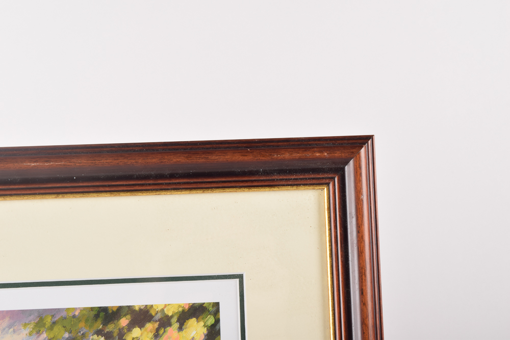 Pierre Desjardins Limted Edition Signed Giclee "Crossing the Bridge-Le Pont"