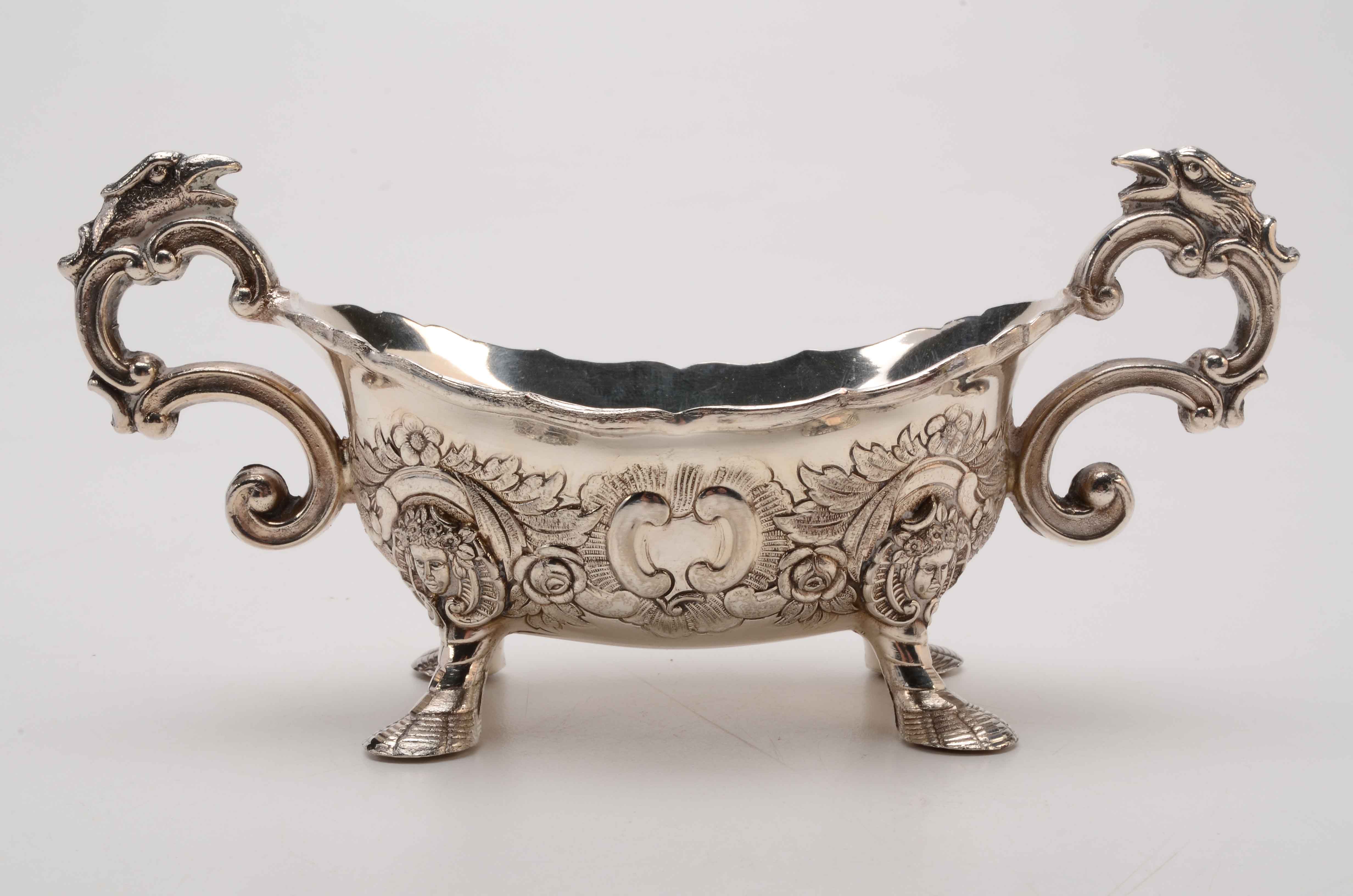 Vintage Corbell & Co. Silver Plate Gravy Boats and Bowl