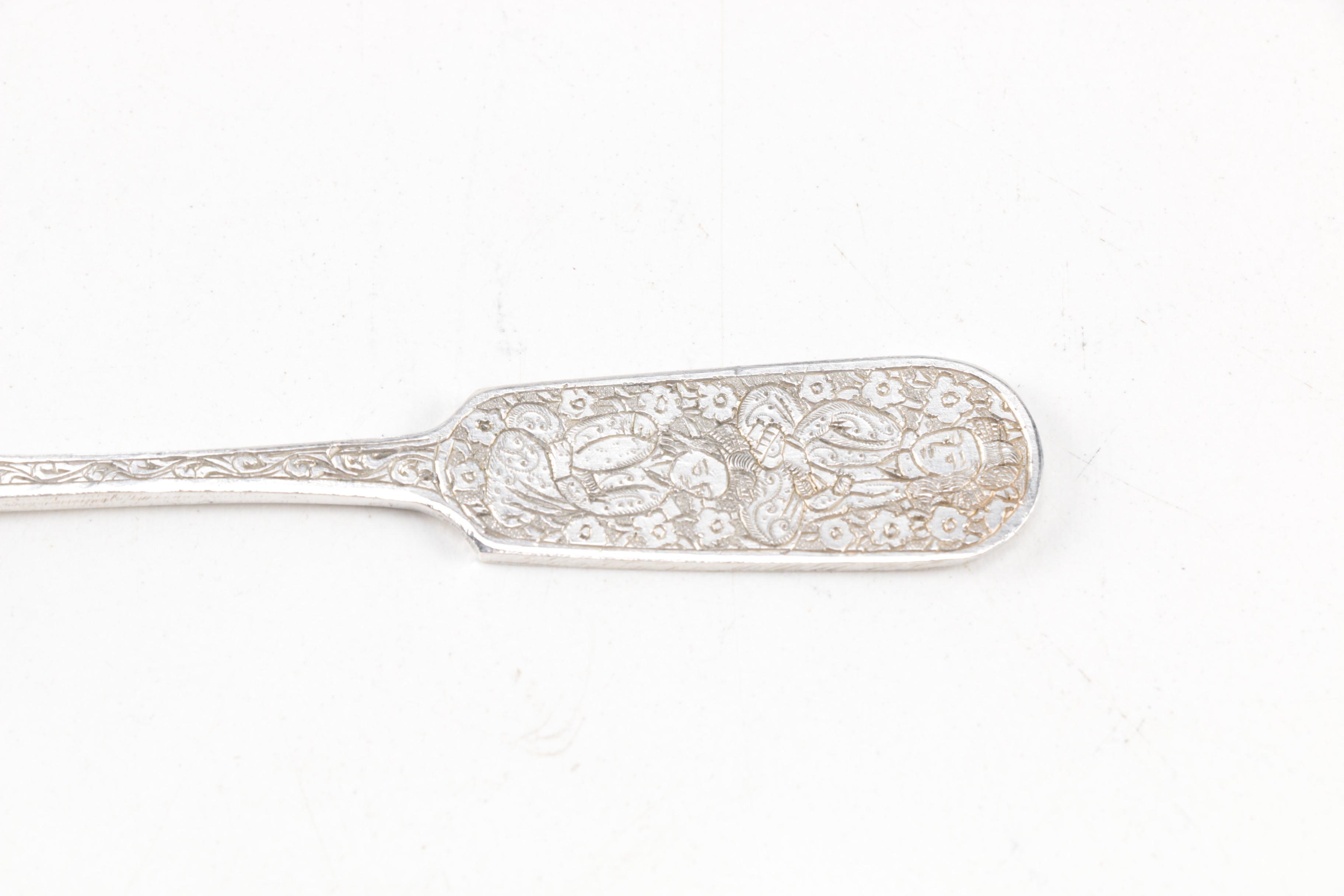Indo-Persian Sterling Silver Spoons