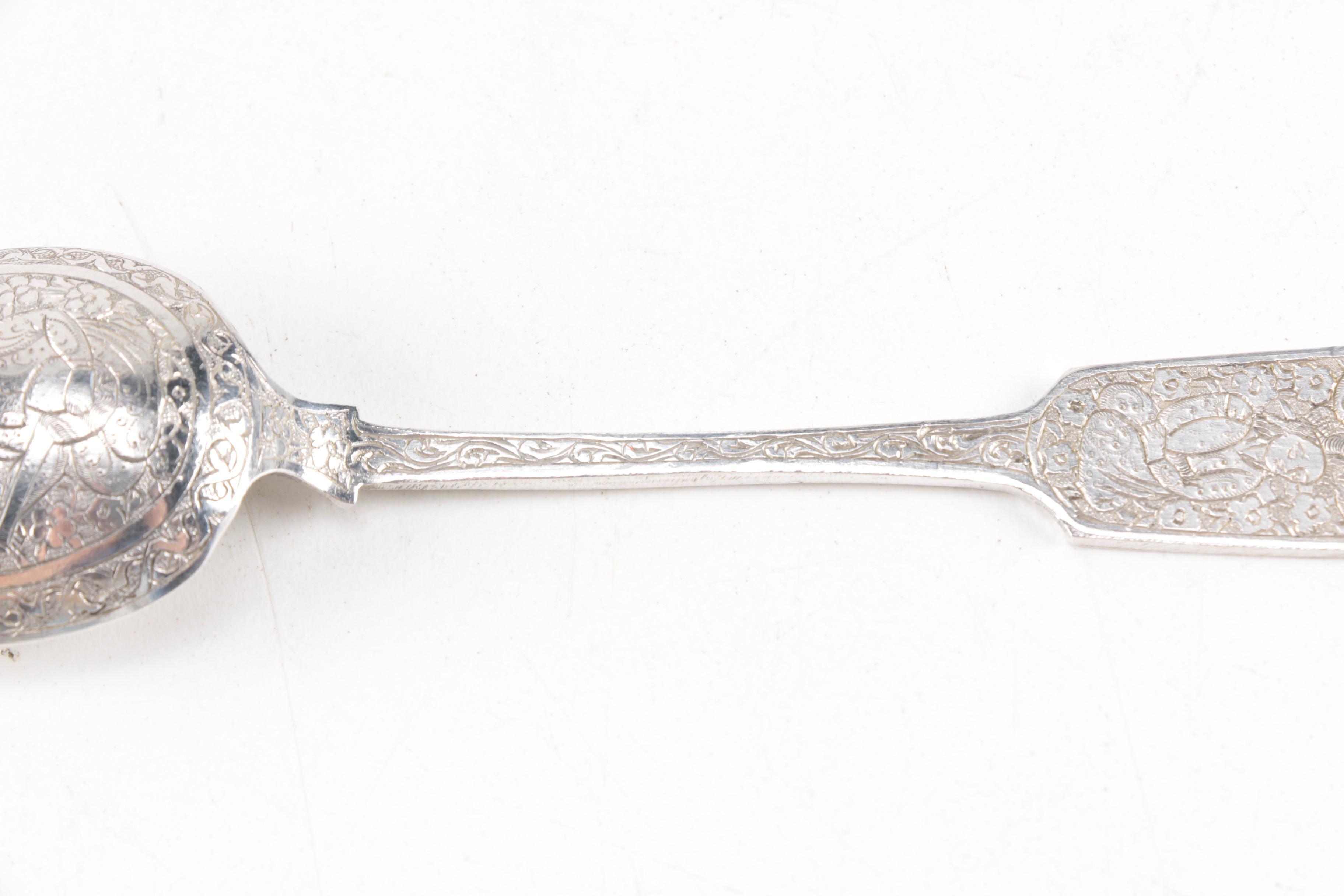 Indo-Persian Sterling Silver Spoons