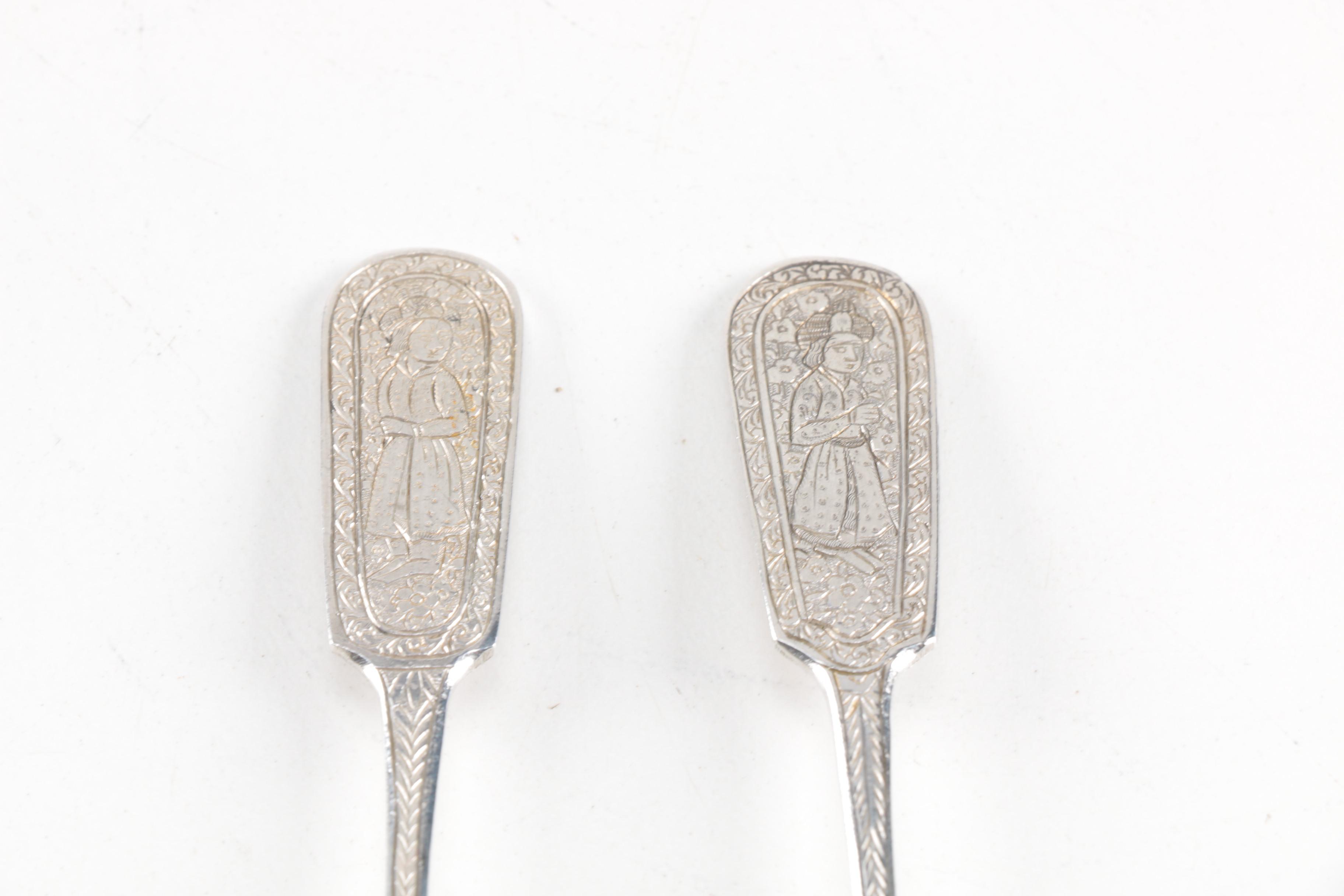 Indo-Persian Sterling Silver Spoons