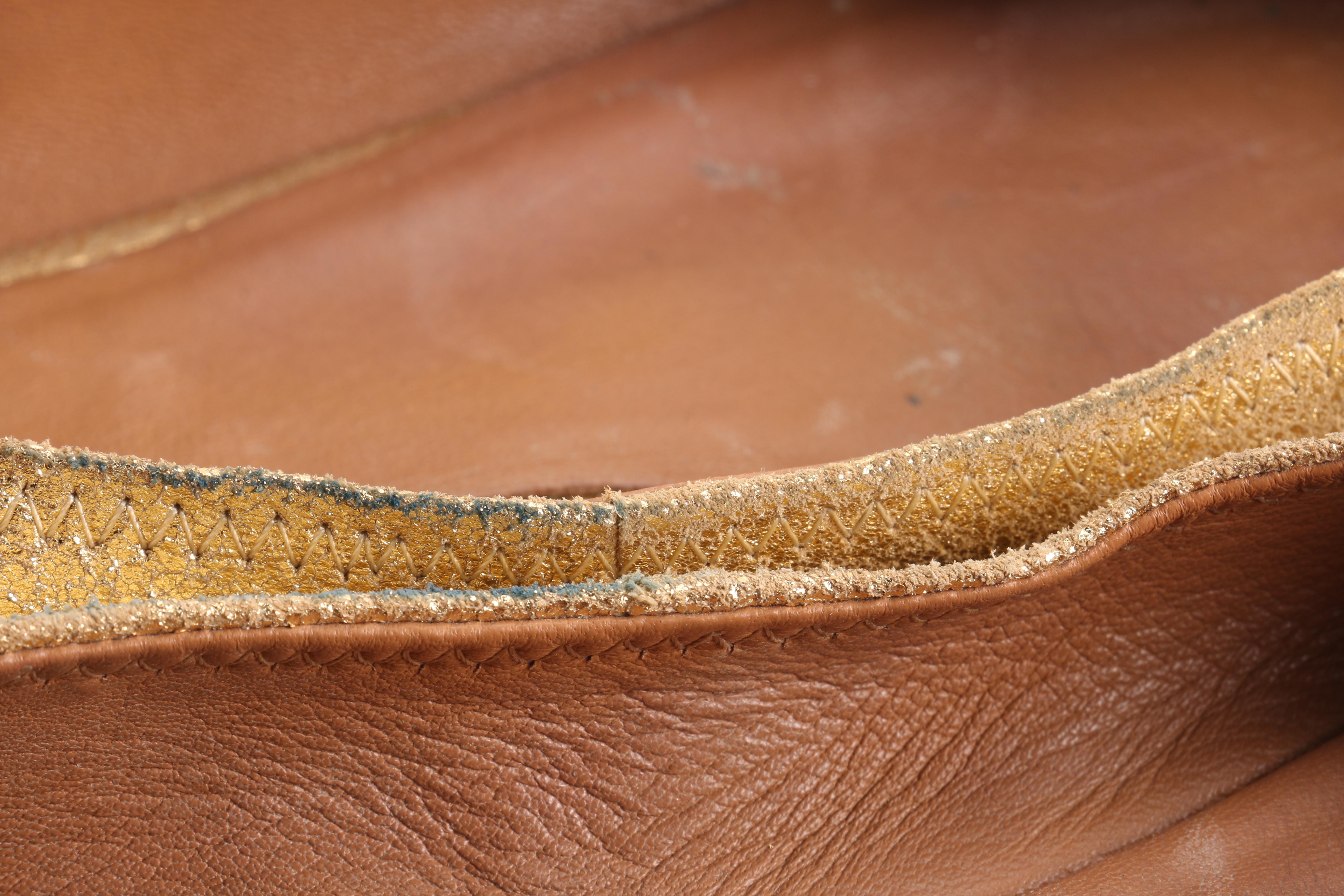 Tory Burch Metallic Espadrille Flats