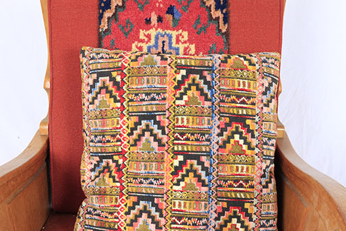 Tapestry Upholstered Arm Chair and Love Seat