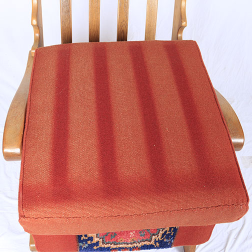 Tapestry Upholstered Arm Chair and Love Seat