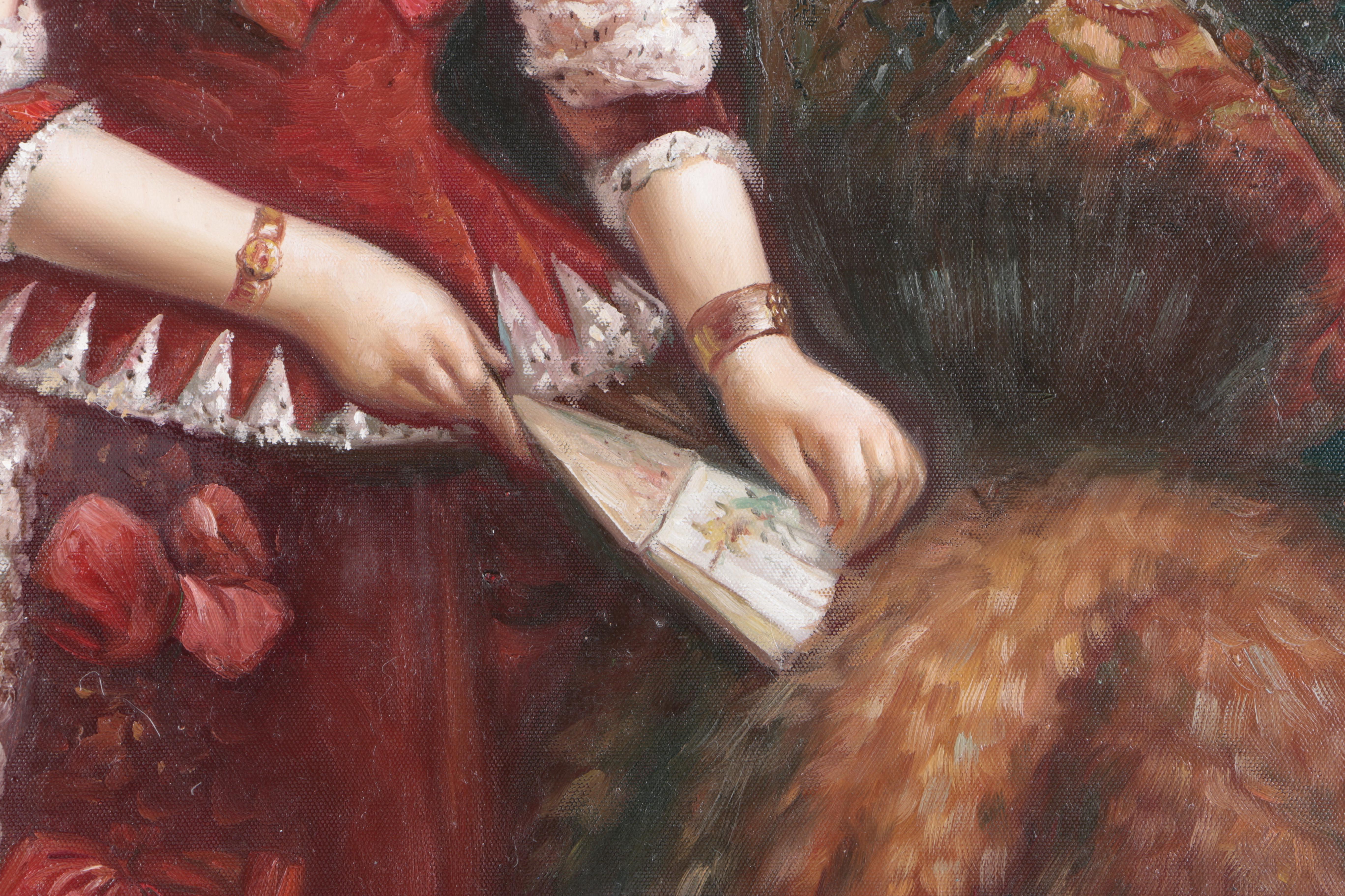 Nicolas Serov Oil Painting After "Portrait of Countess Vera Zubova"