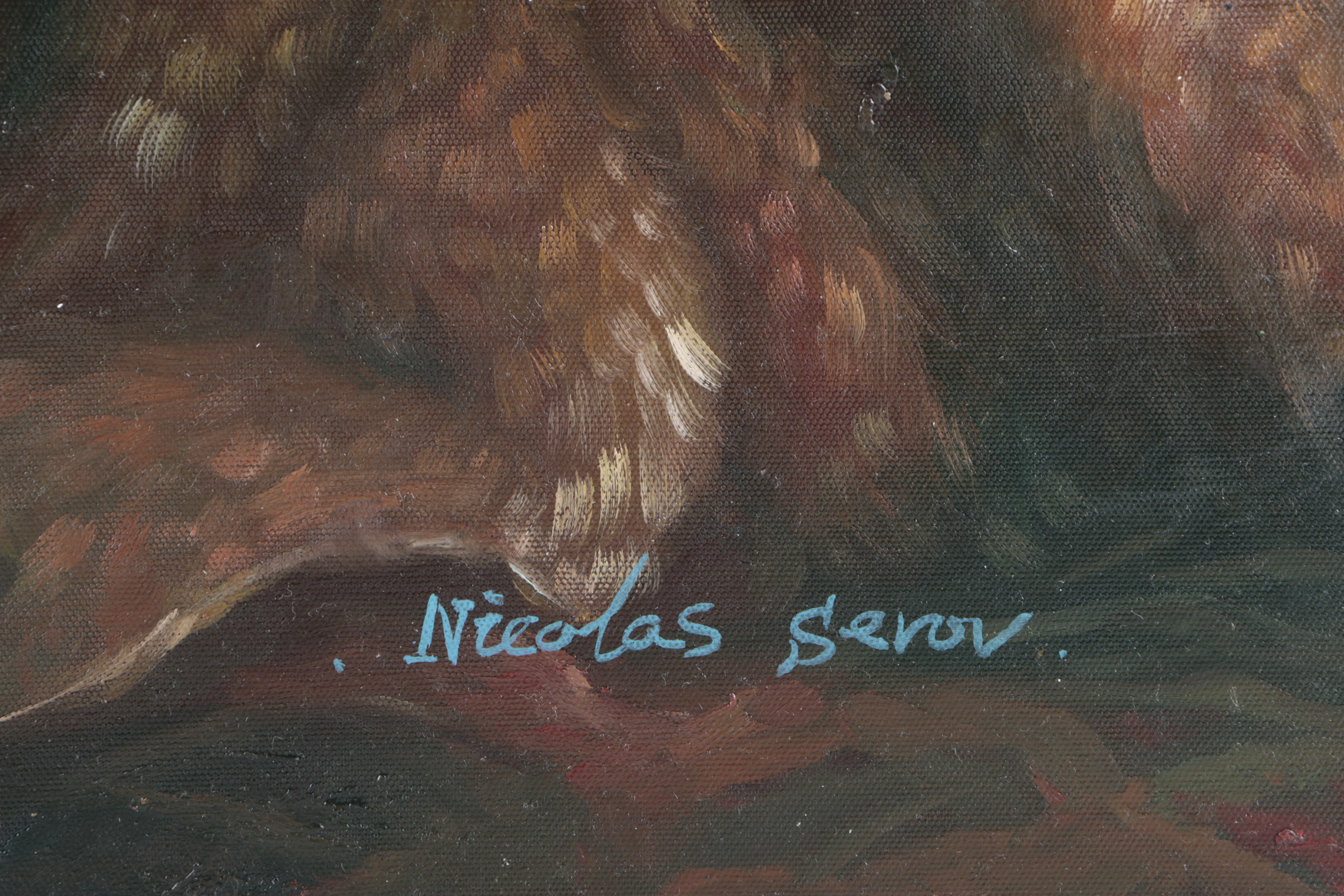 Nicolas Serov Oil Painting After "Portrait of Countess Vera Zubova"