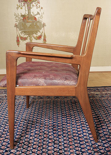 Mid Century Modern Dining Table and Chairs by Mount Airy Chair Co