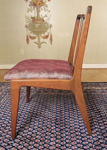 Mid Century Modern Dining Table and Chairs by Mount Airy Chair Co