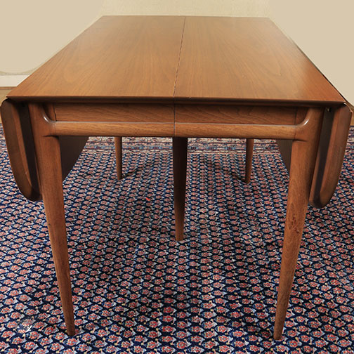 Mid Century Modern Dining Table and Chairs by Mount Airy Chair Co