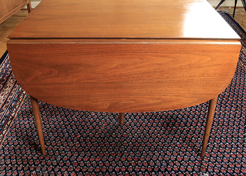 Mid Century Modern Dining Table and Chairs by Mount Airy Chair Co