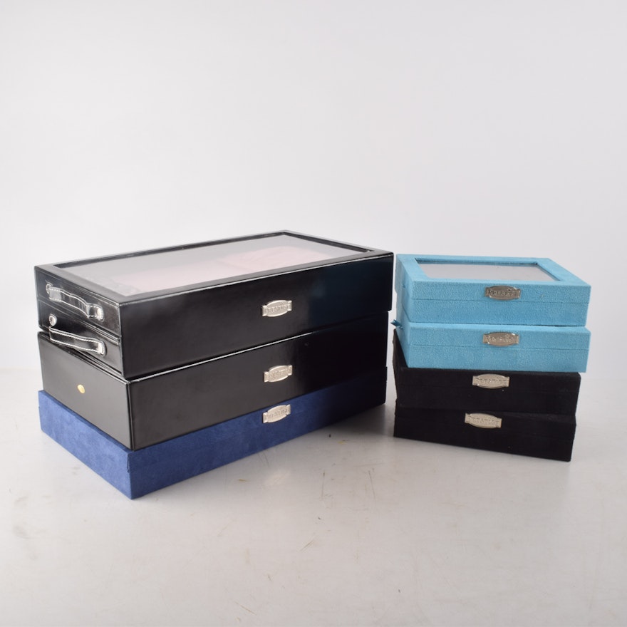 Blue and Black Jewelry Cases from Prestige