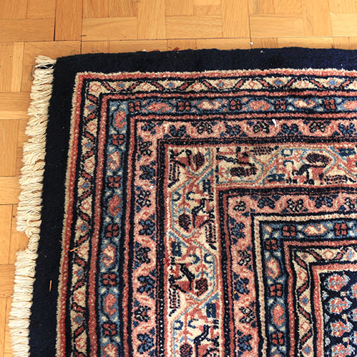 Hand-Knotted Mir-Serabend Wool Area Rug