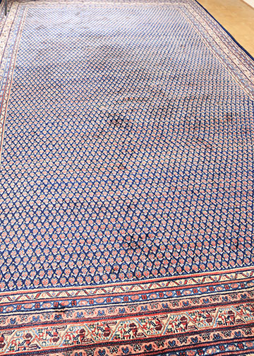 Hand-Knotted Mir-Serabend Wool Area Rug