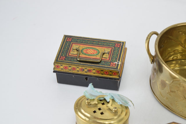 Vintage Brass Cricket Cages, Baskets, and Metal Container