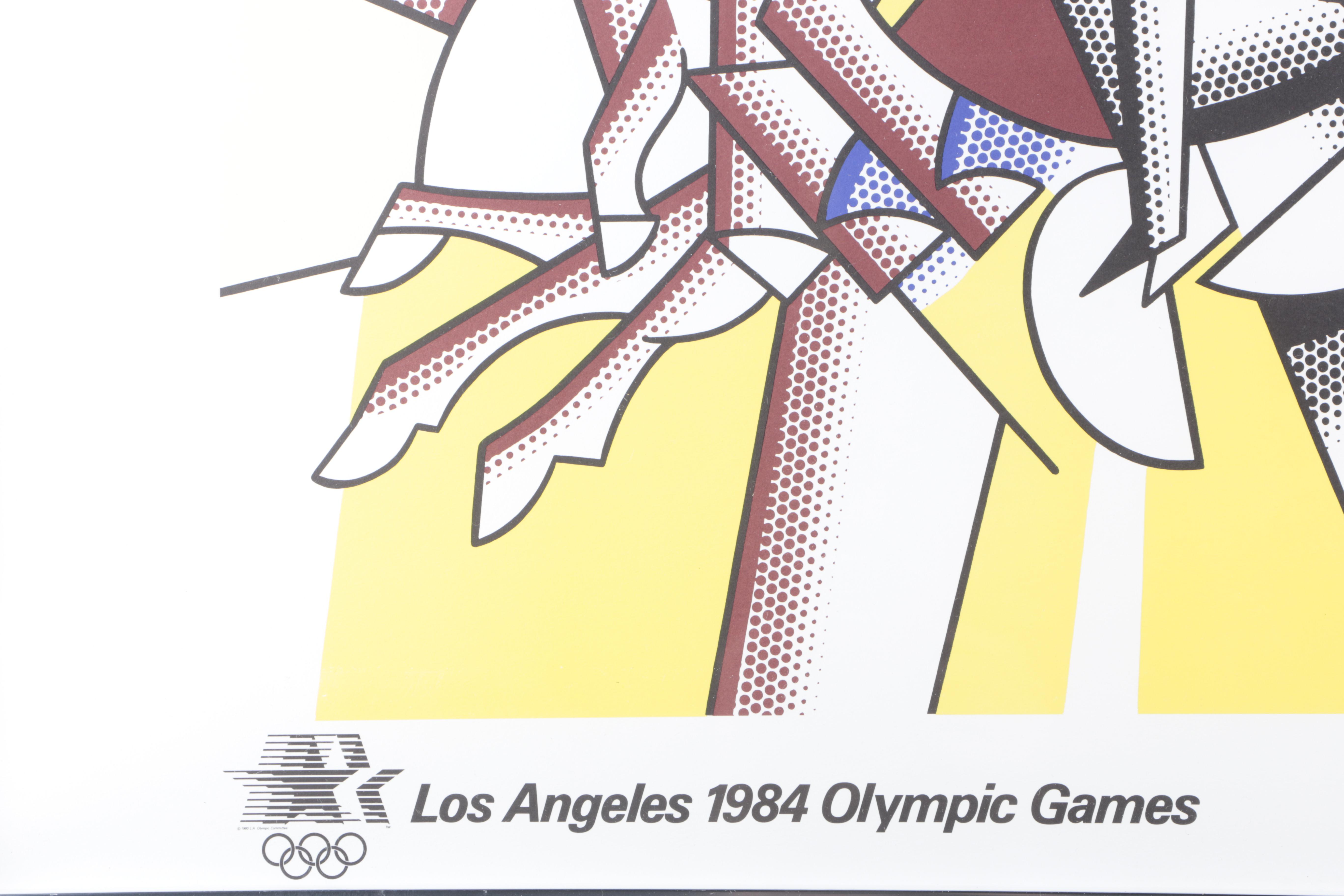 Roy Lichtenstein 1984 Los Angeles Olympics Lithograph