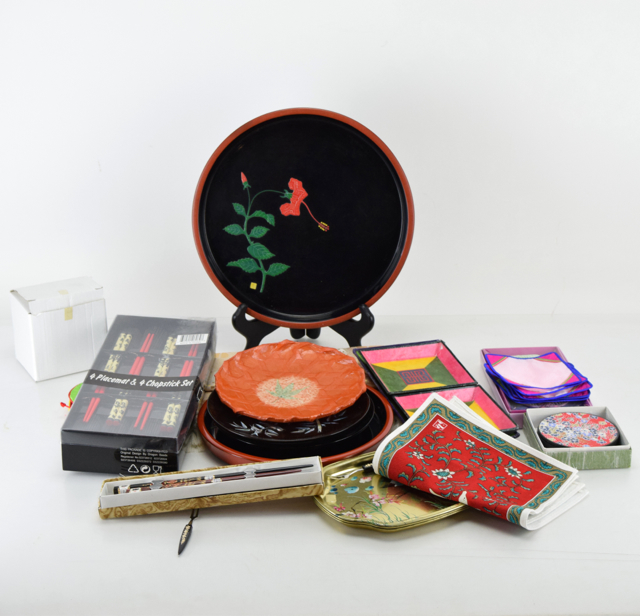 Asian Table and Serving Decor