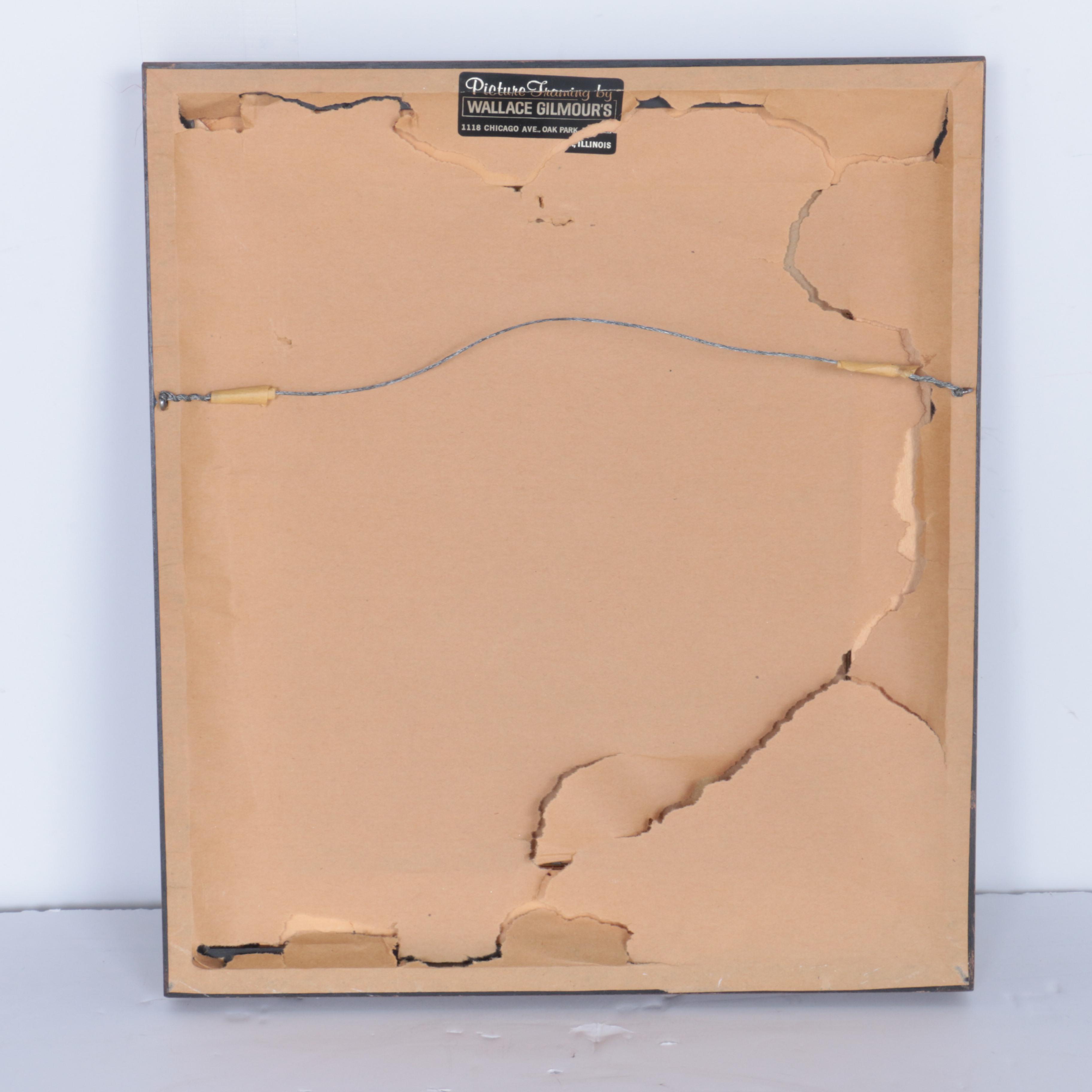 Molly Fischel Enamel on Copper Plate Seascape