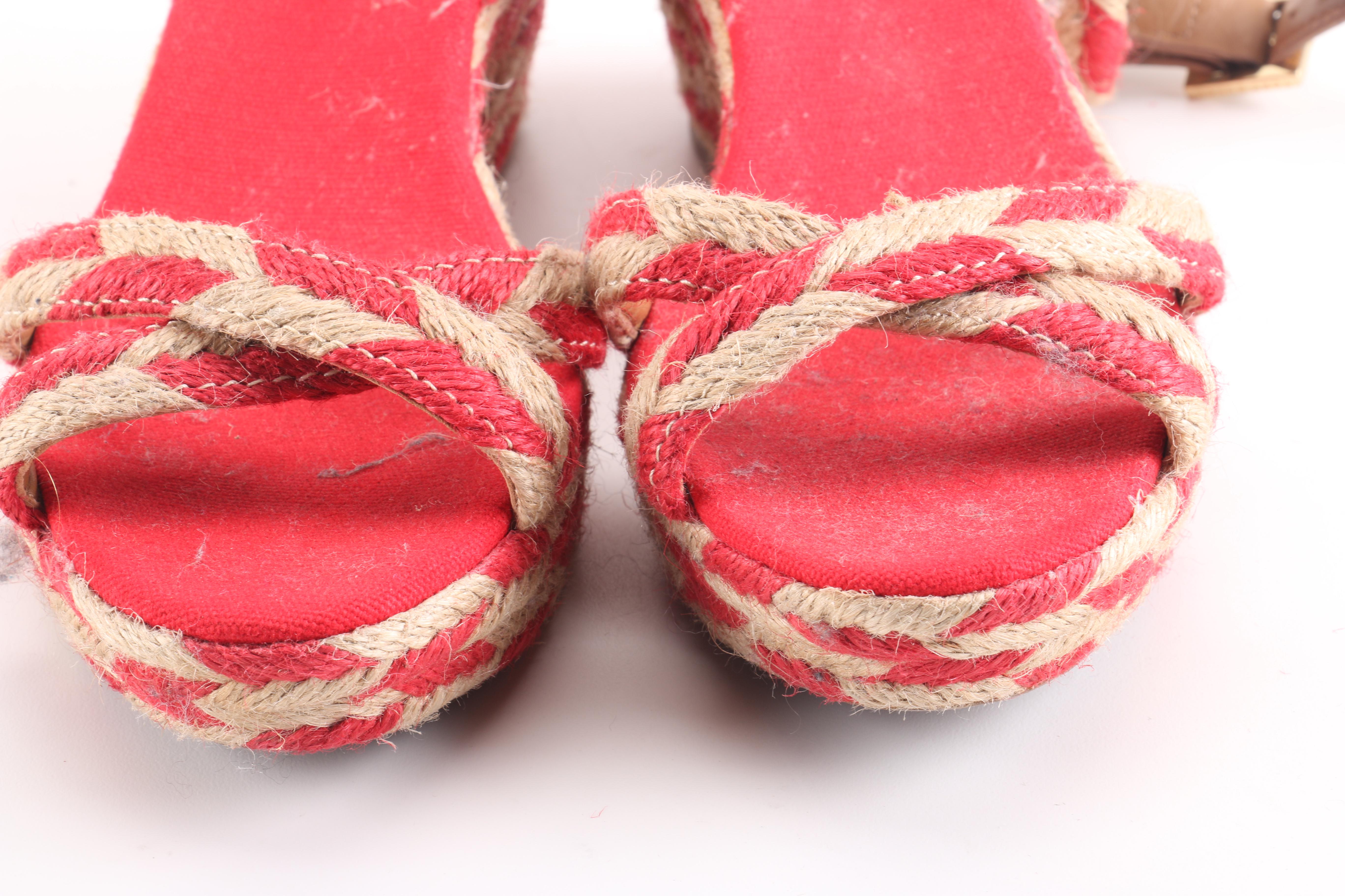 Tory Burch Woven Wedges