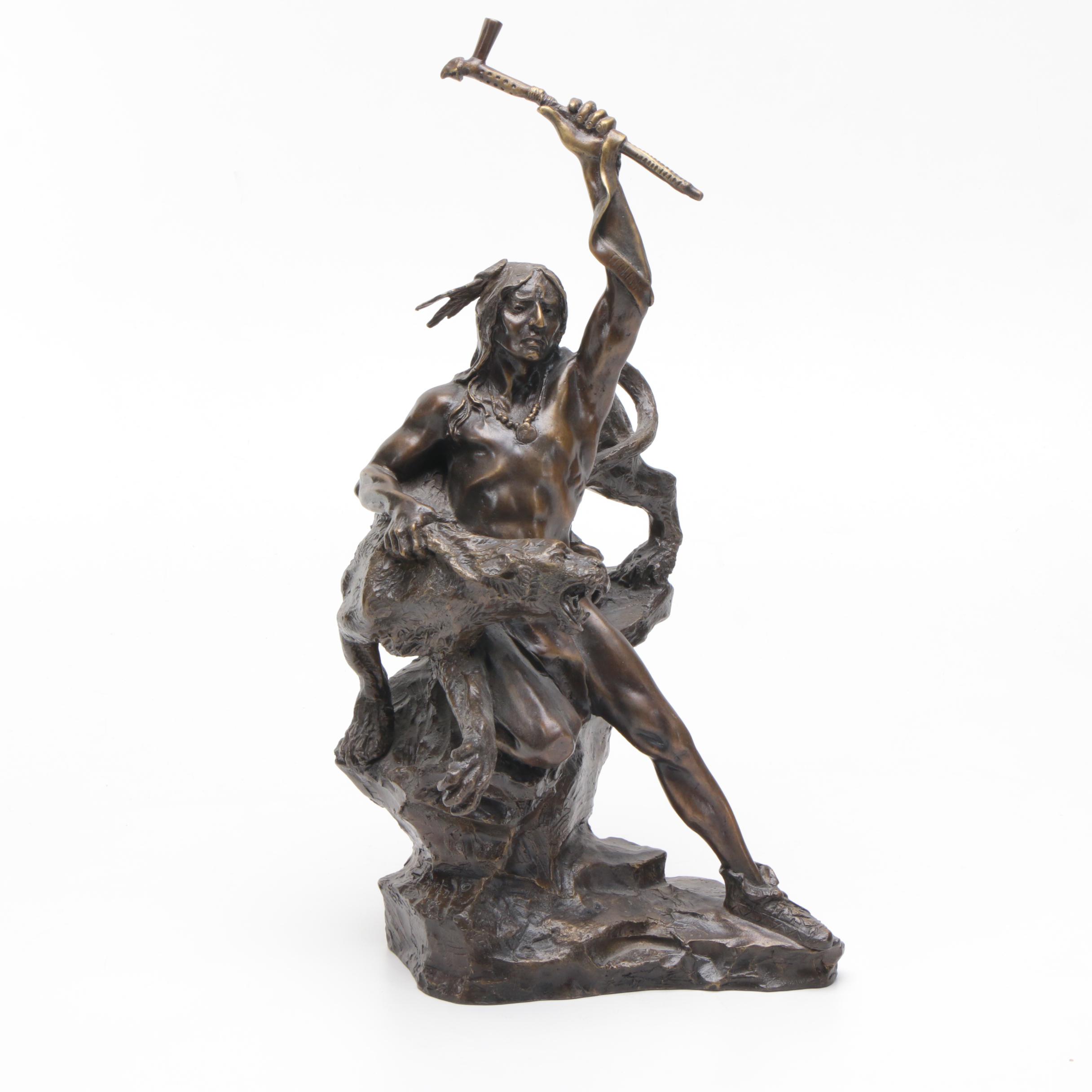 Reproduction Bronze Sculpture After Buck McCain