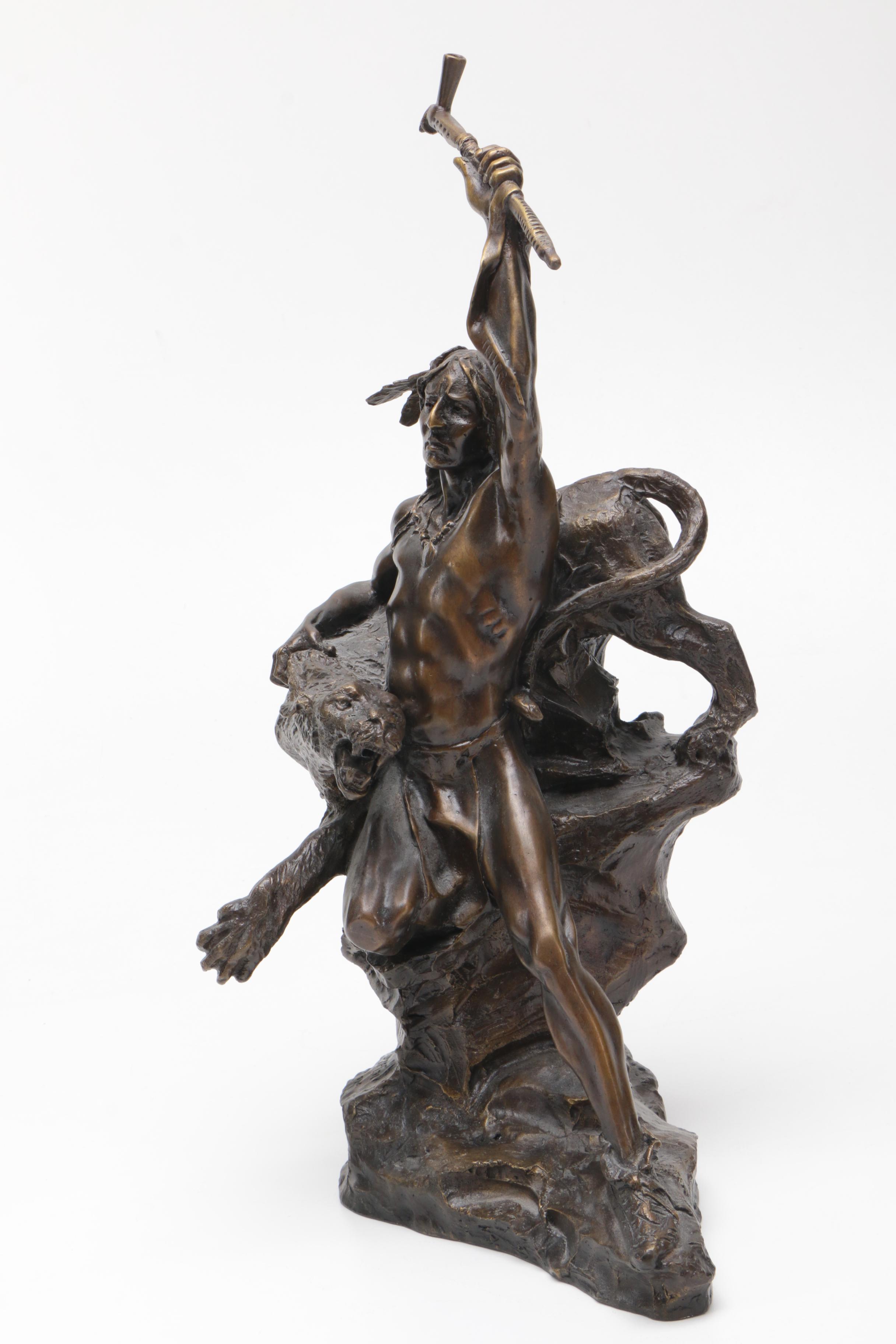 Reproduction Bronze Sculpture After Buck McCain