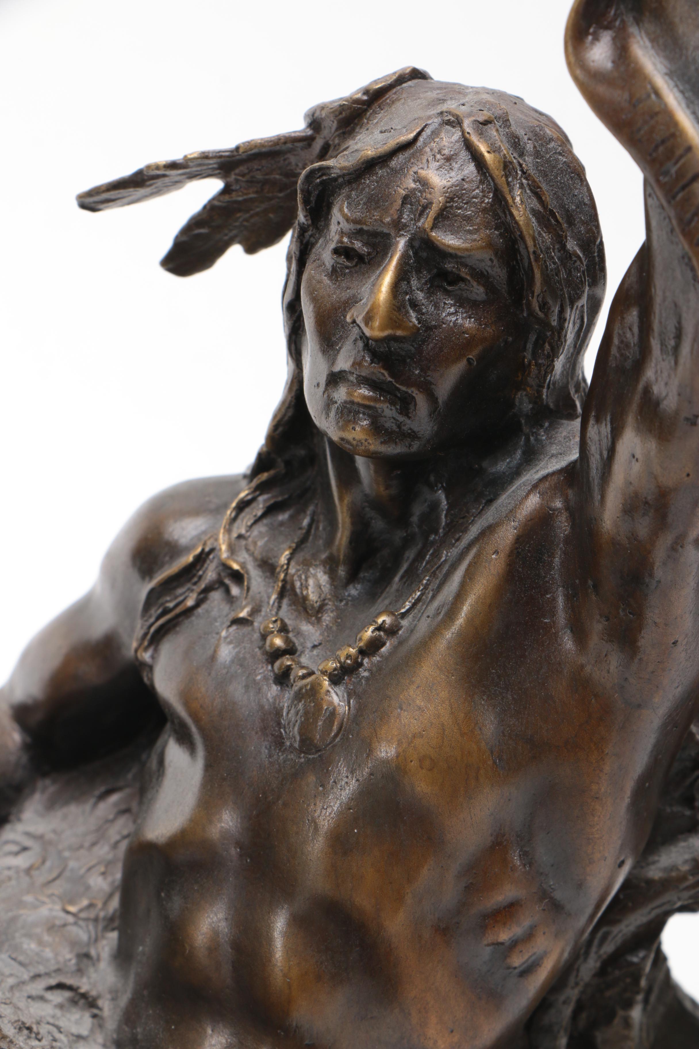 Reproduction Bronze Sculpture After Buck McCain