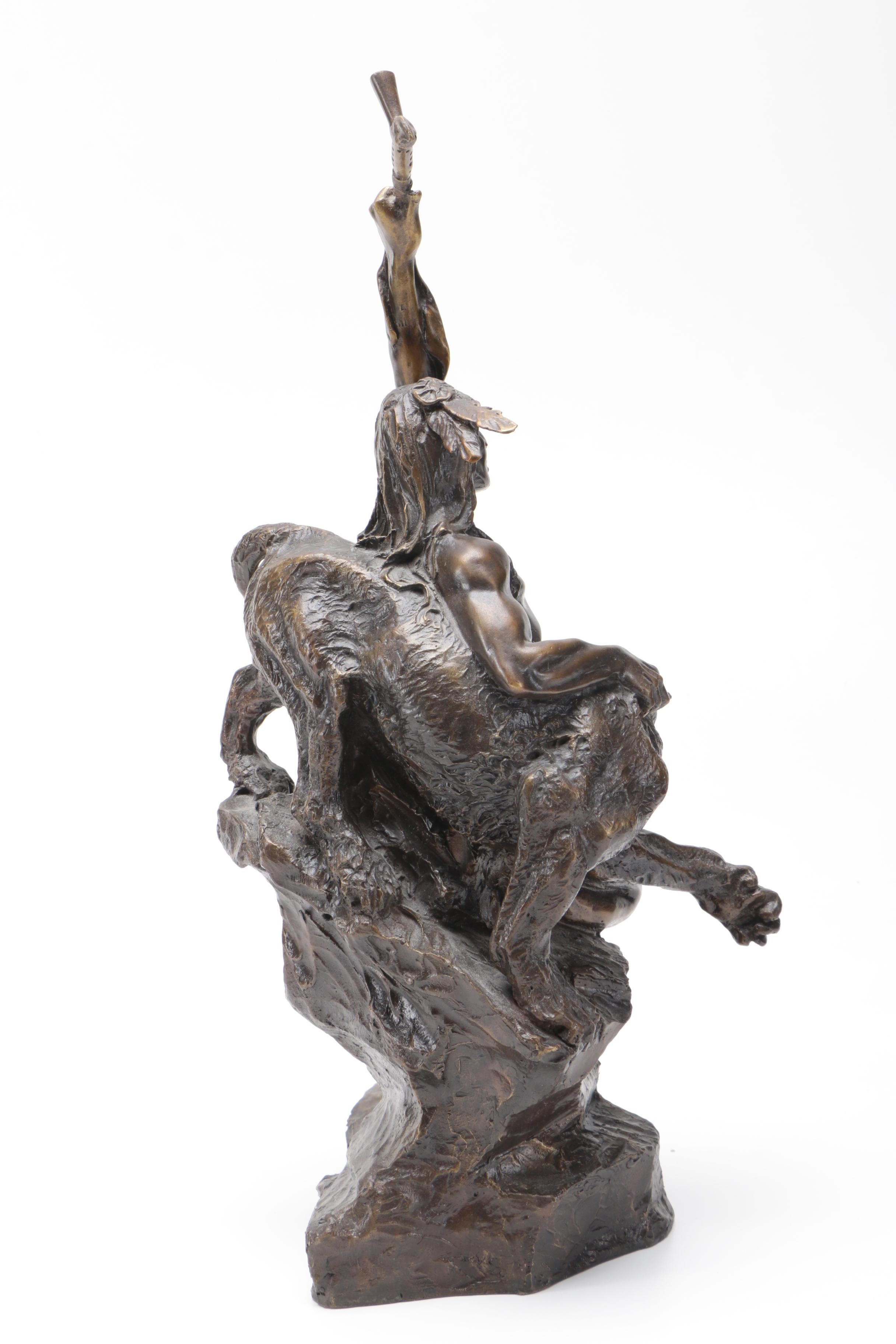Reproduction Bronze Sculpture After Buck McCain