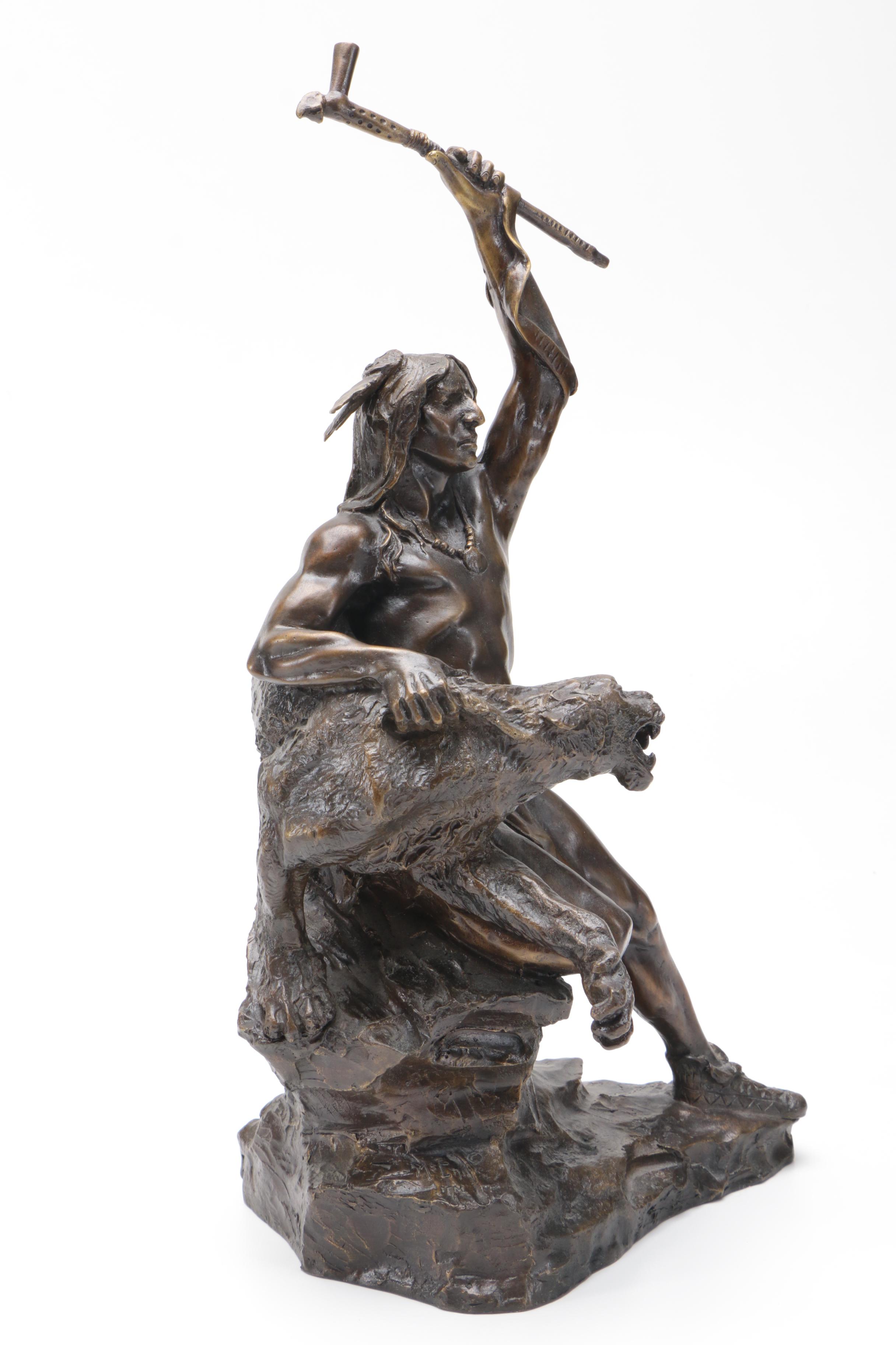 Reproduction Bronze Sculpture After Buck McCain