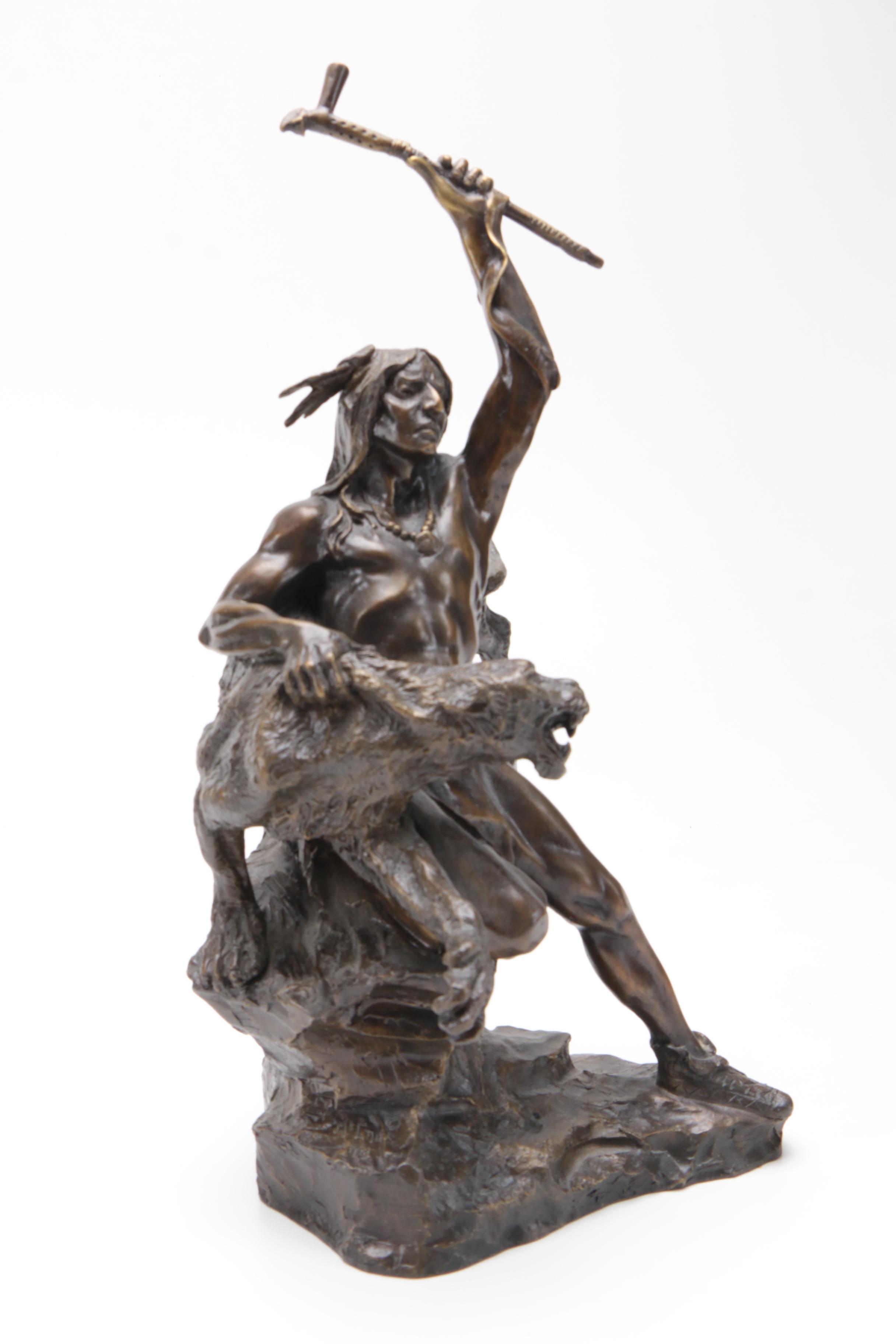 Reproduction Bronze Sculpture After Buck McCain