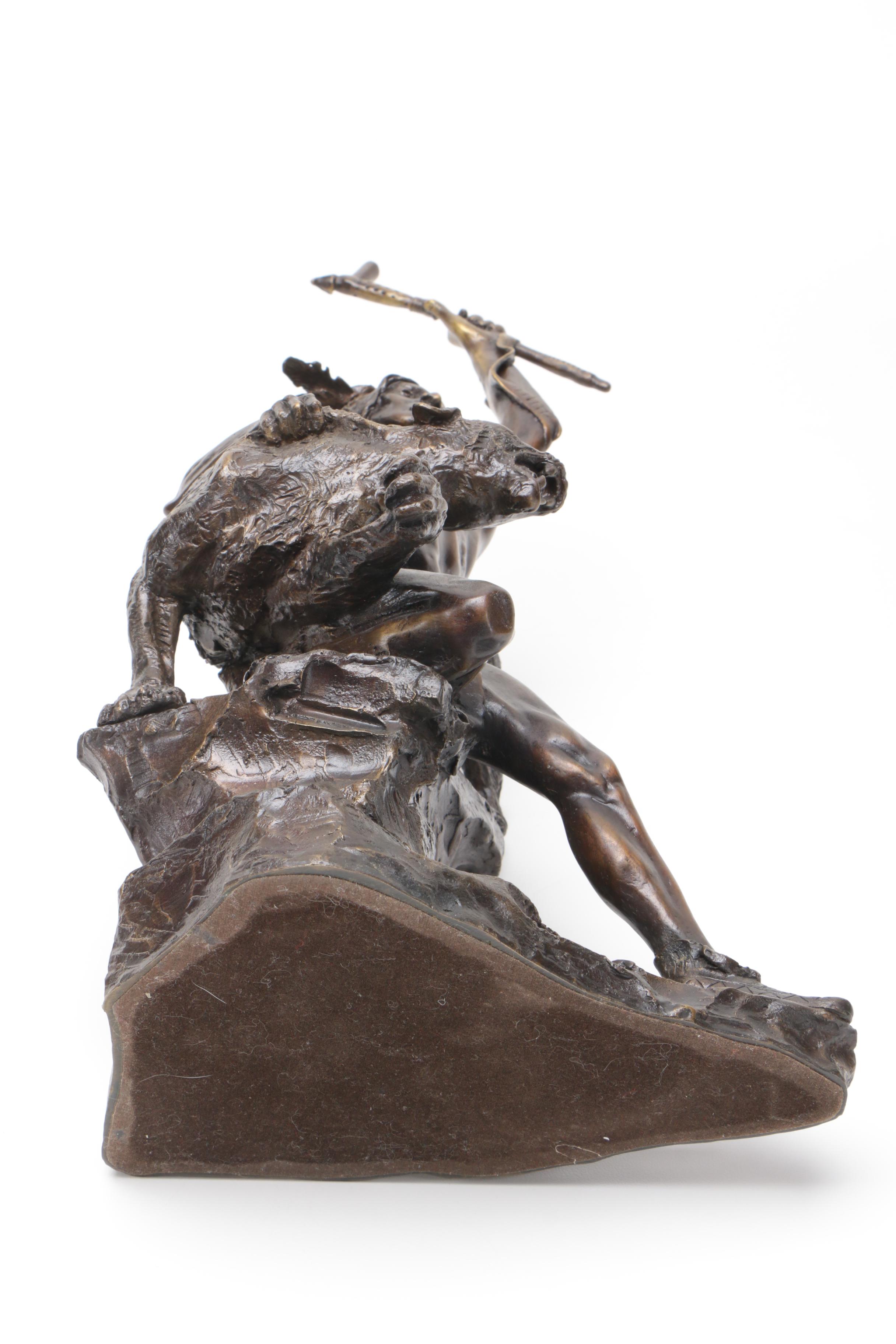 Reproduction Bronze Sculpture After Buck McCain
