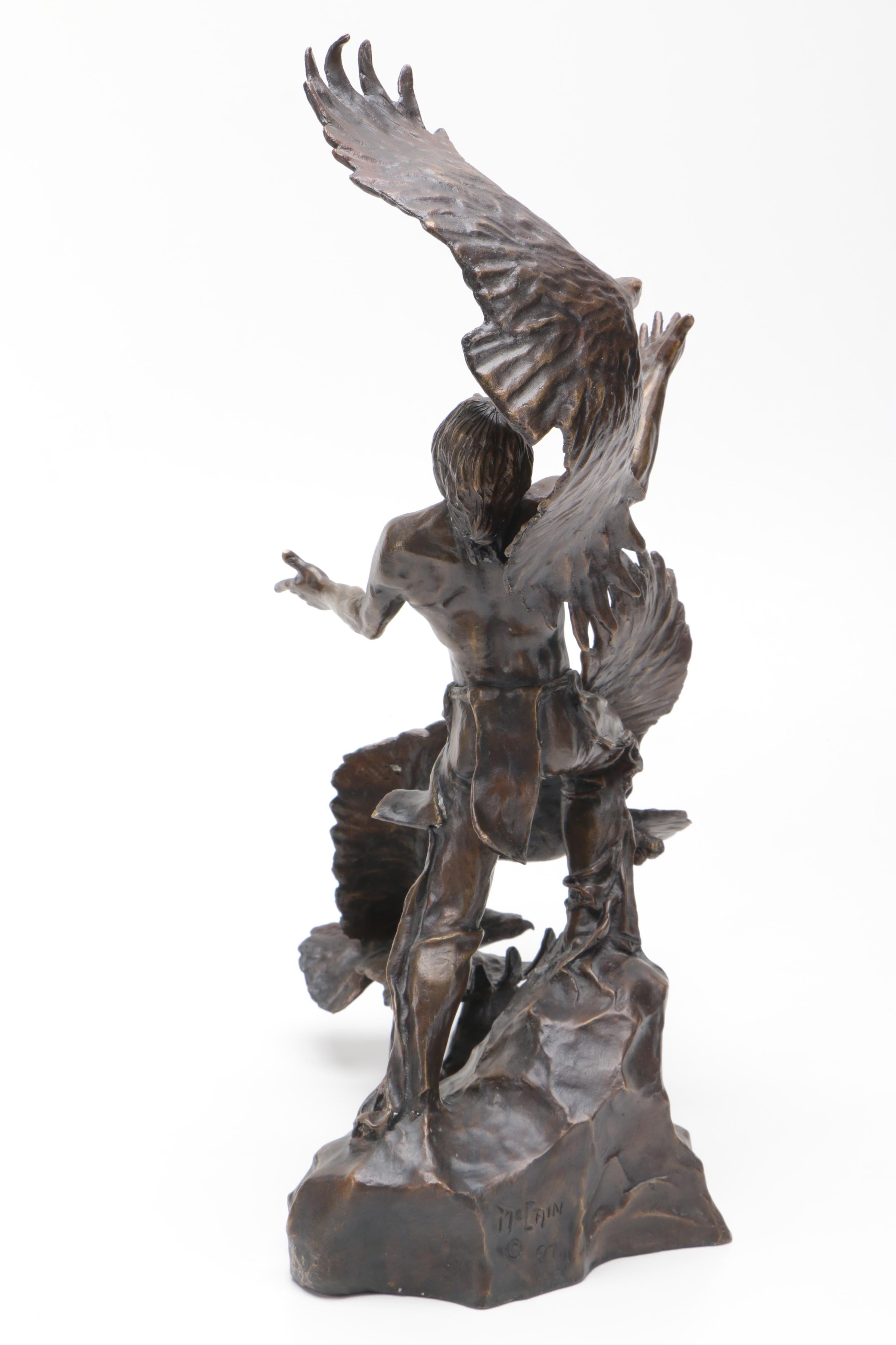 Bronze Sculpture After Buck McCain's "The Soaring Spirits"