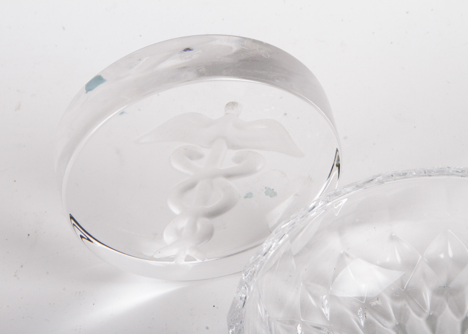 Val St. Lambert Trinket Dish and Paper Weight