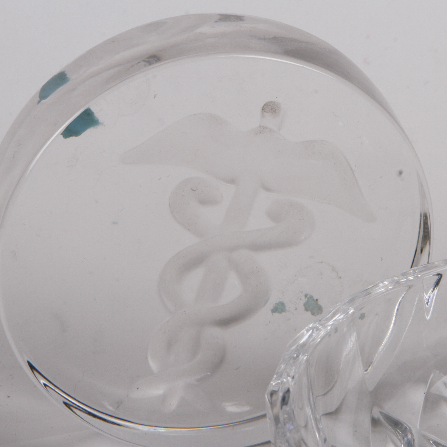 Val St. Lambert Trinket Dish and Paper Weight