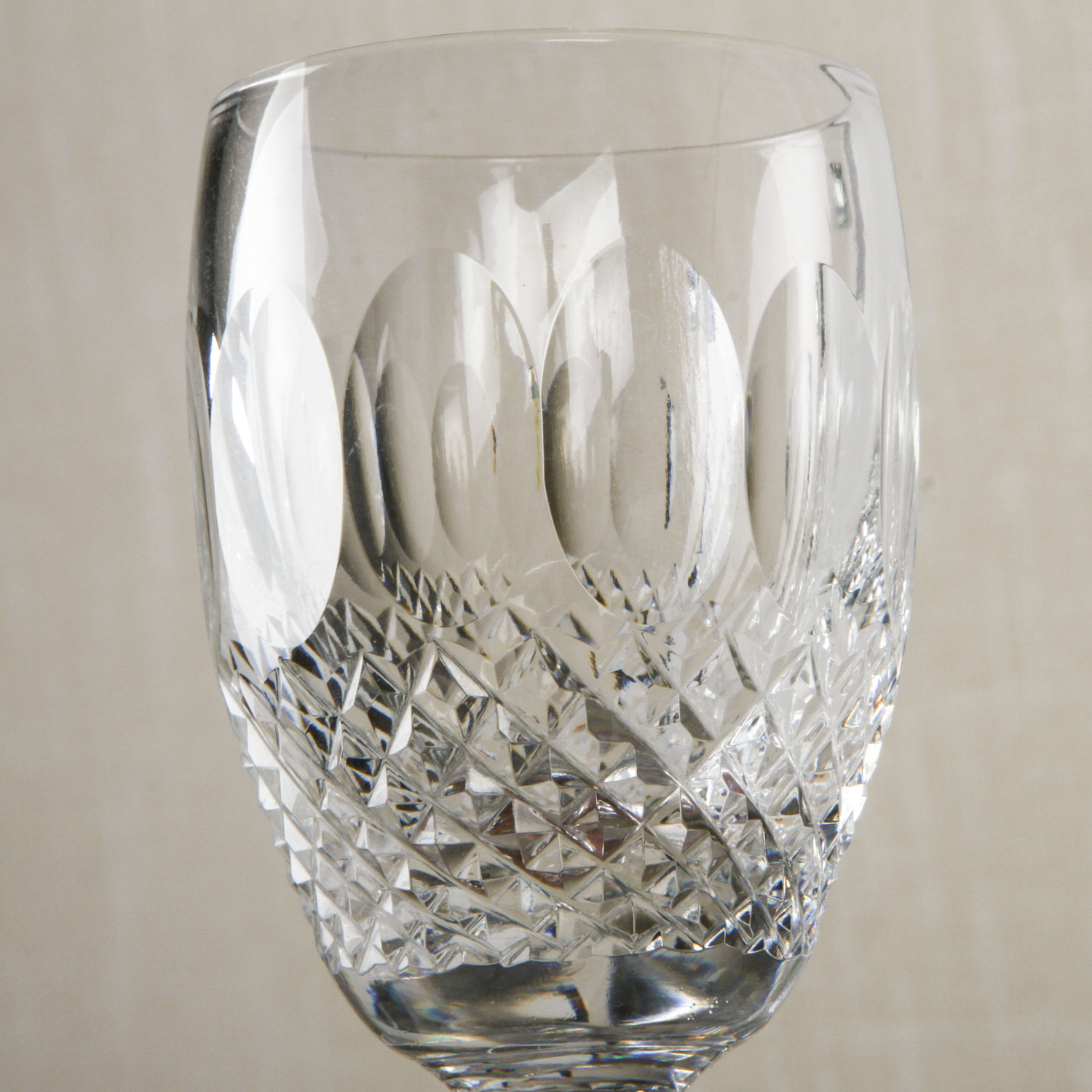 Waterford Crystal Barware Including "Colleen" Wine Glass