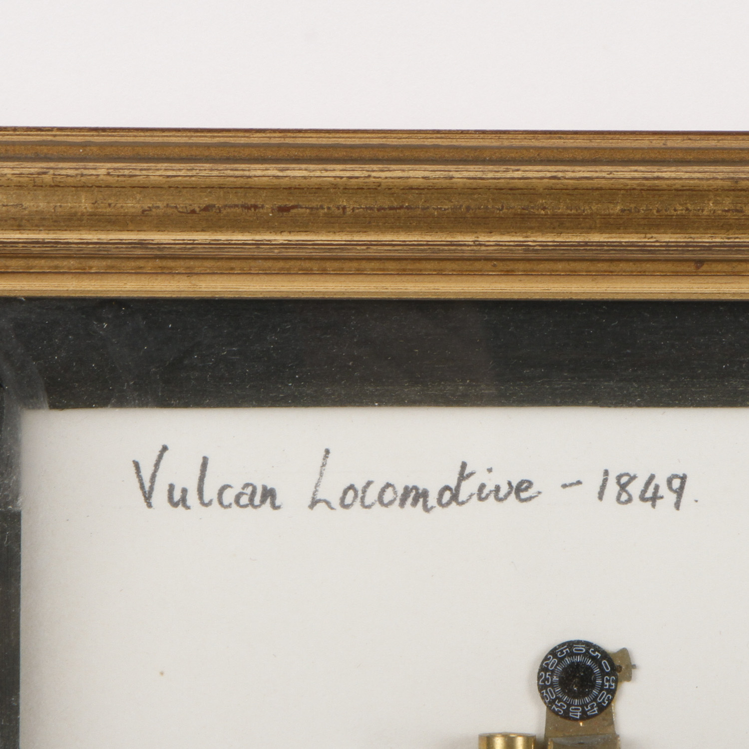 Igor Alexander Mixed Media Collage With Music Box "Vulcan Locomotive 1849"