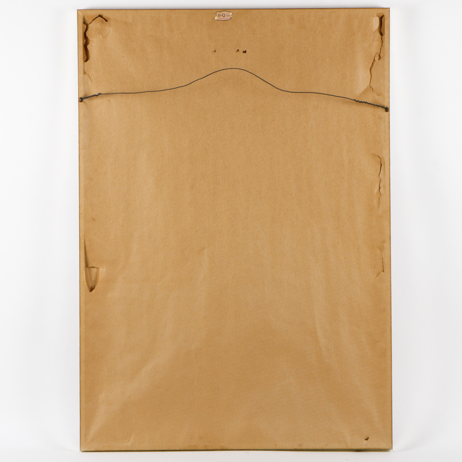 Framed Original Sheldon C. Schoneberg Charcoal Drawing of an Old Woman