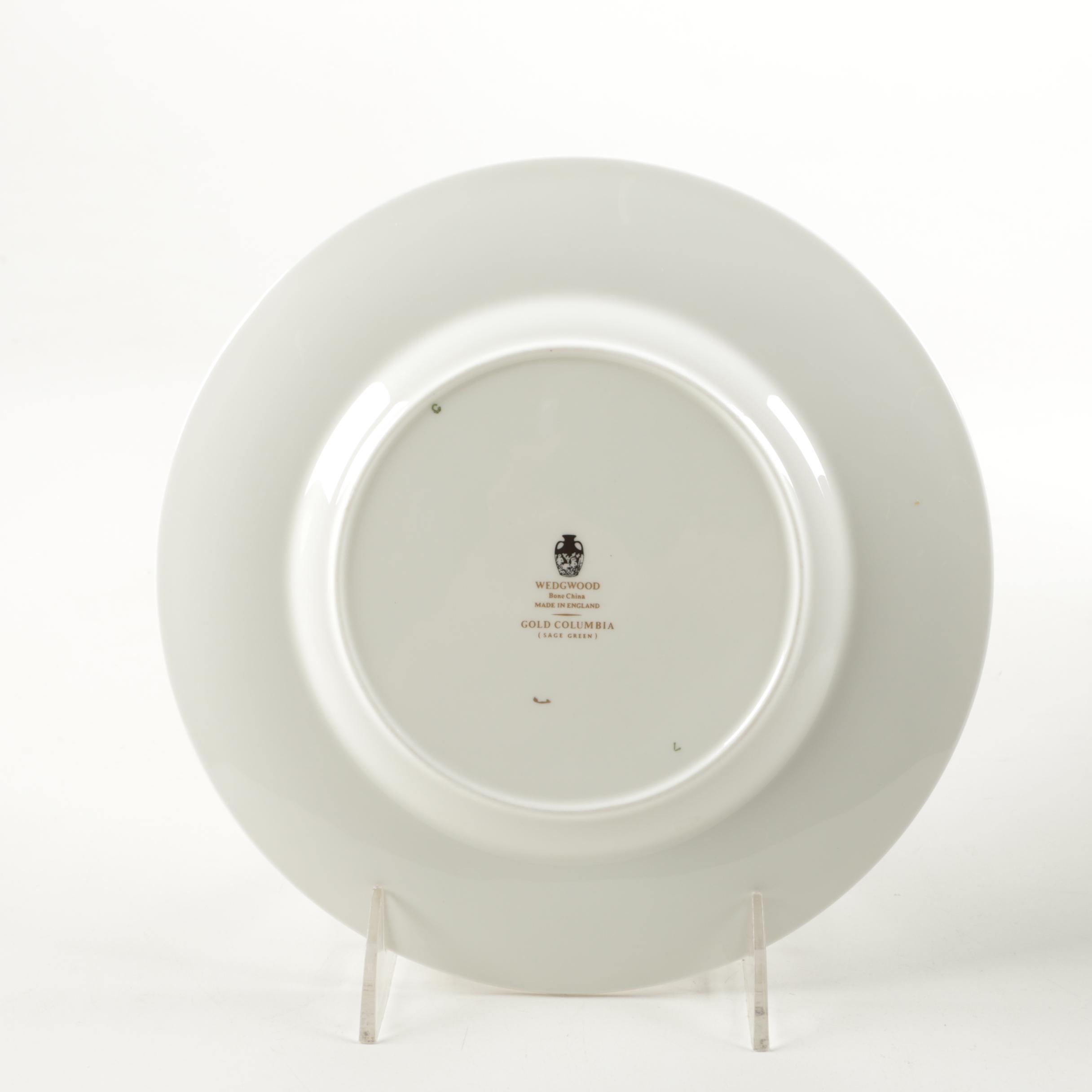Wedgwood "Gold Columbia" Pattern Tableware Set