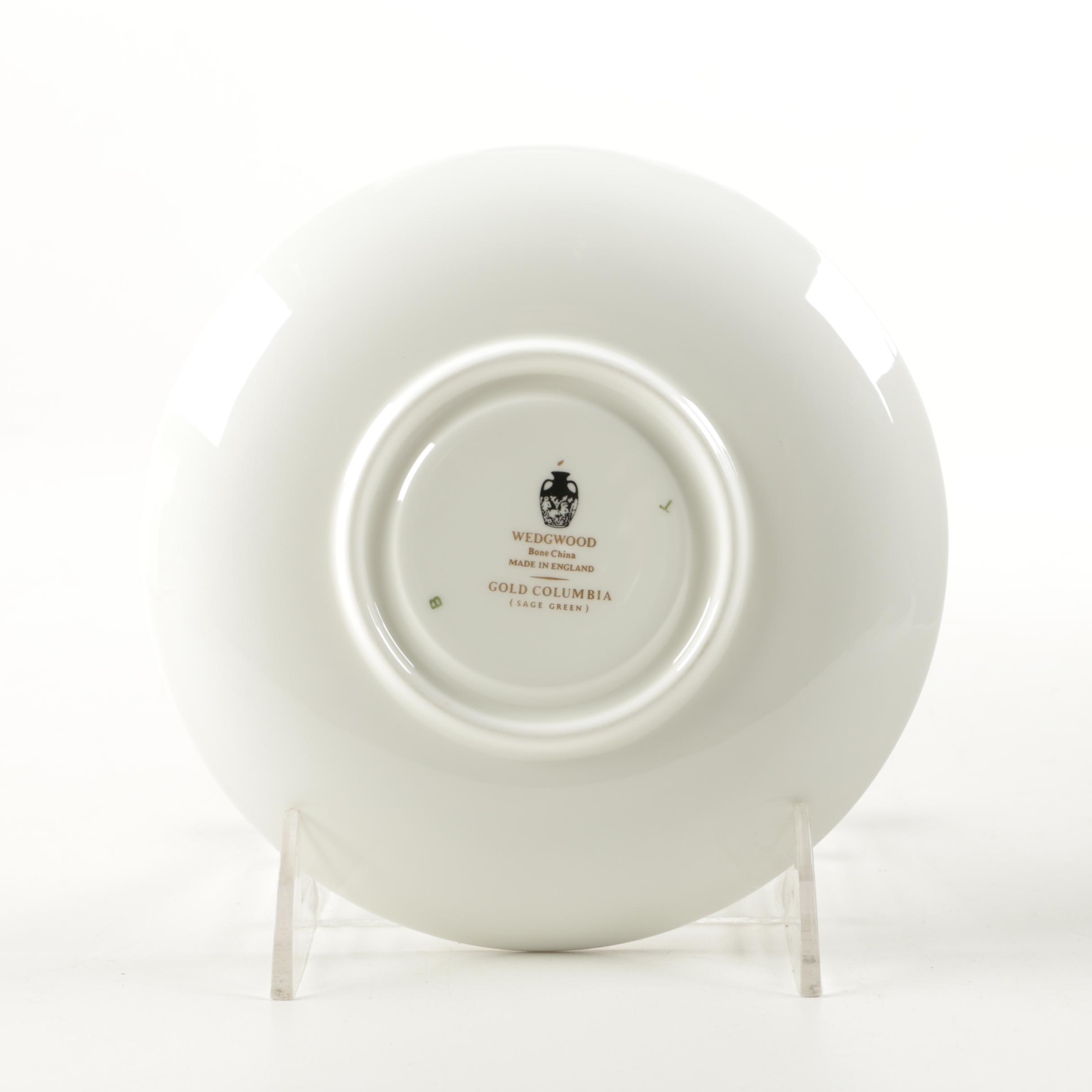 Wedgwood "Gold Columbia" Pattern Tableware Set