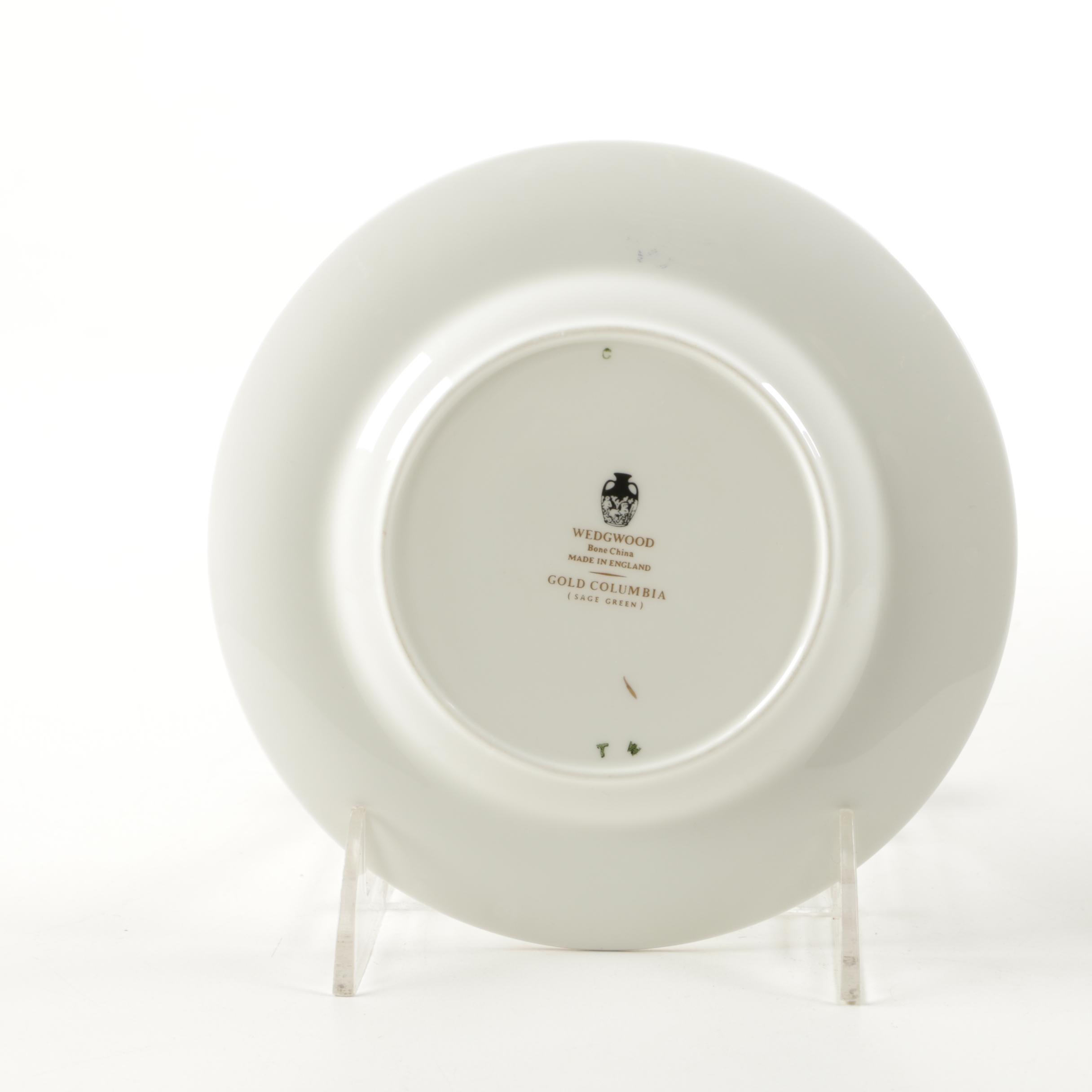 Wedgwood "Gold Columbia" Pattern Tableware Set
