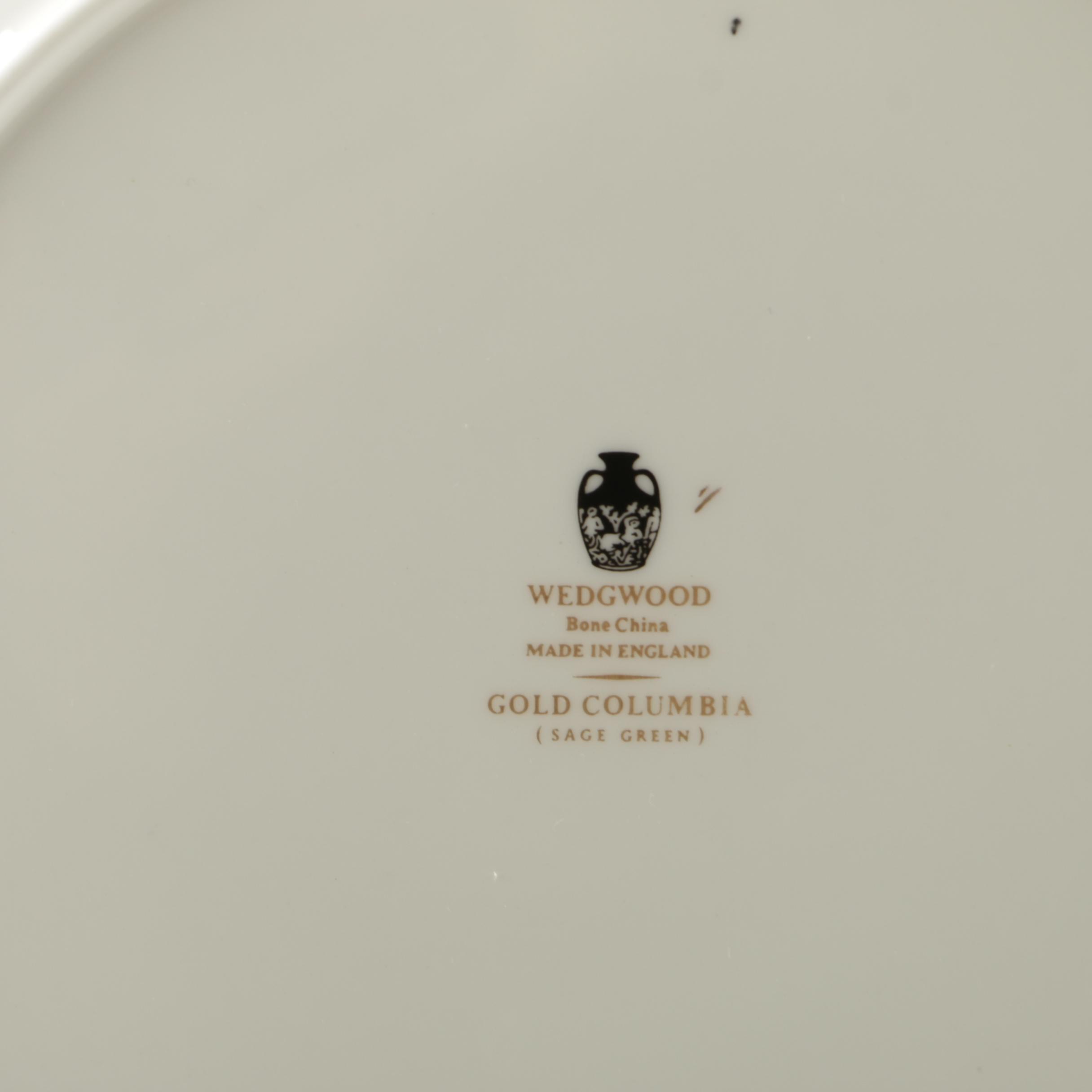 Wedgwood "Gold Columbia" Pattern Tableware Set