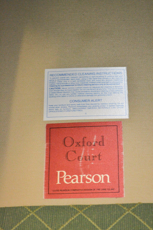 Pearson Oxford Court Green Diamond Patterned Armchair