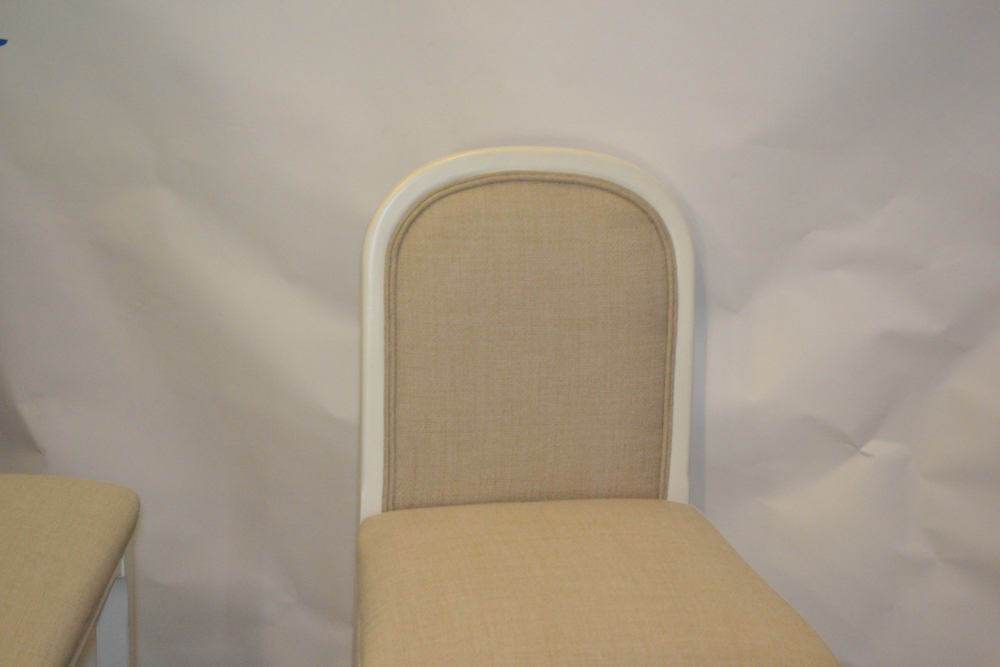 White And Beige Bar Stools