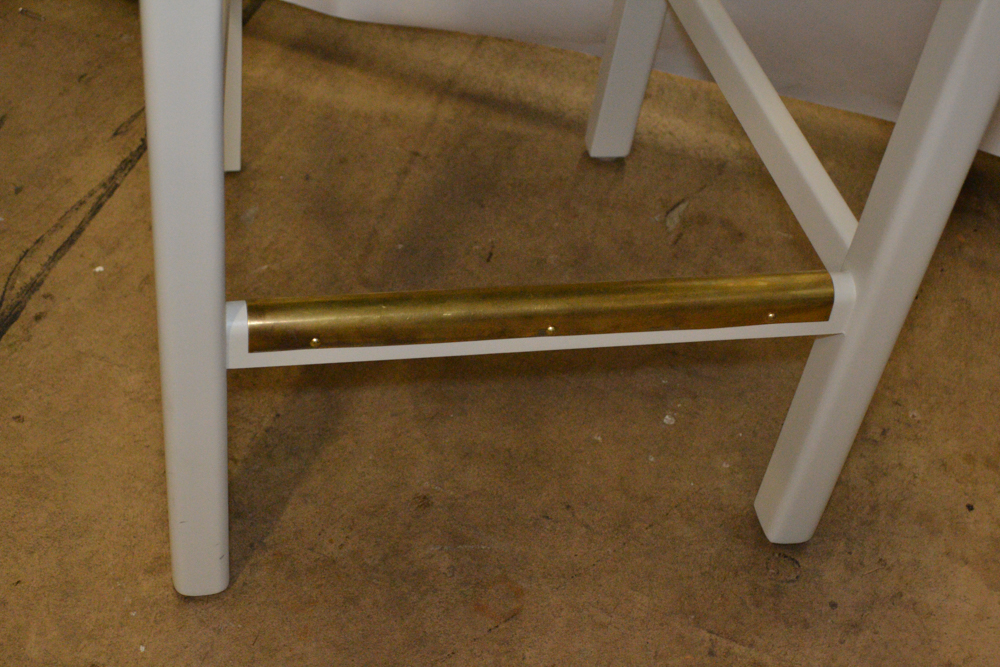 White And Beige Bar Stools