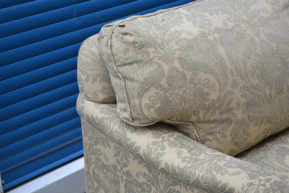 Ethan Allen Green Acanthus Loveseat