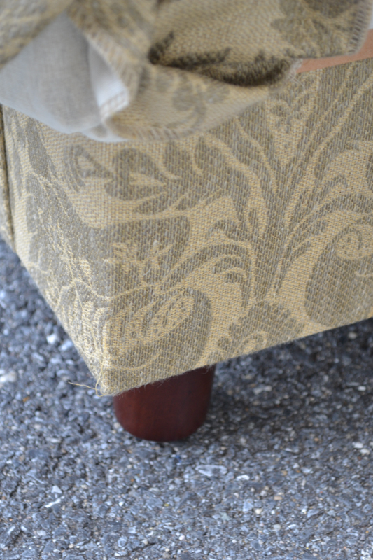 Ethan Allen Green Acanthus Loveseat