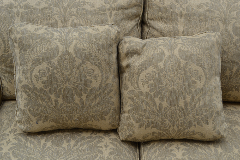 Ethan Allen Green Acanthus Loveseat