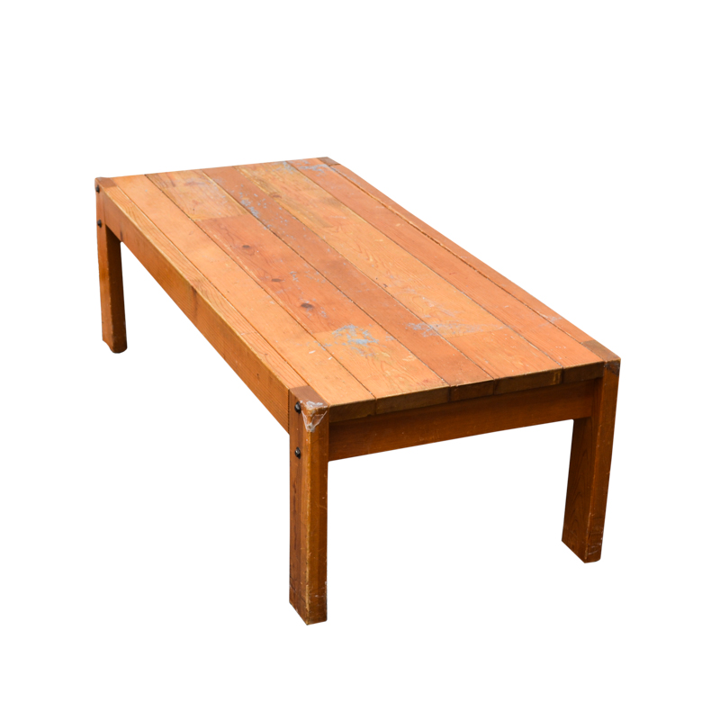 Maple Plank Coffee Table/ Low Bench