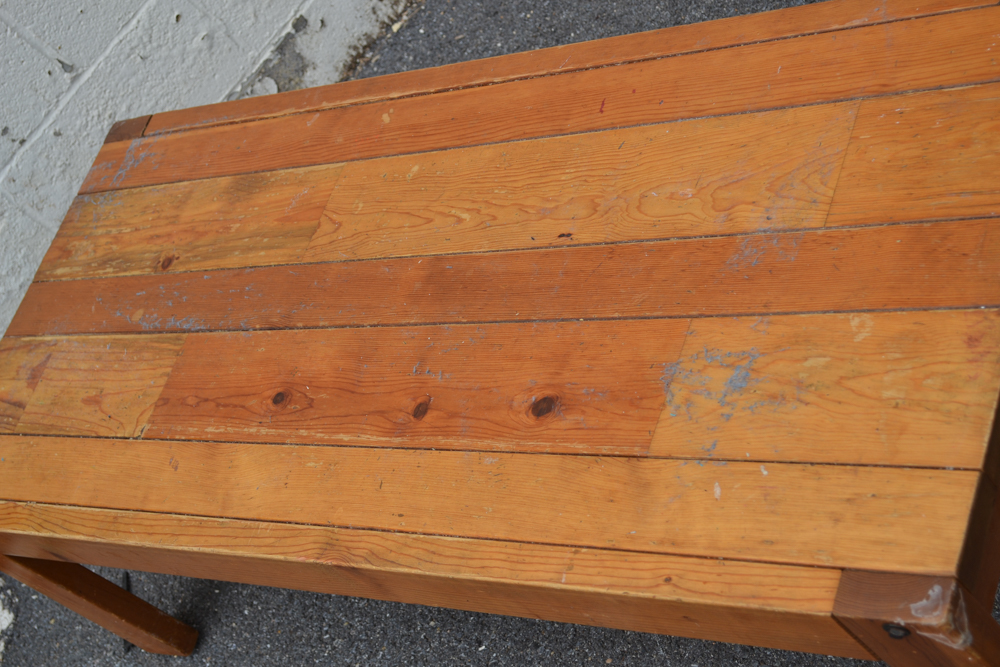 Maple Plank Coffee Table/ Low Bench