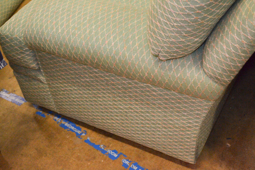 Pearson Green Lattice Pattern Sofa